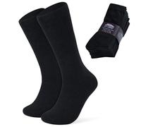 CityComfort Calze Uomo a Tre Quarti - Confezione da 12 Paia di Calze Uomo Cotone Elasticizzato Calzini Neri Uomo Classici Blu Grigio Bianco Nero 40-45 (Nero, Taglia unica)