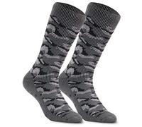 CityComfort Calzini a Pantofola - Calze Antiscivolo Uomo in Pile Taglia Unica - Calze Imbottite Calde e Morbide per Uomini e Ragazzi (Grigio)