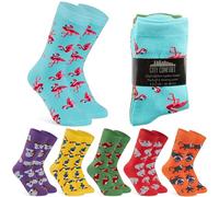 CityComfort Calzini al Polpaccio Donna, Calze Cotone Confezione da 6 e 12 (Multi Animale-Confezione da 6)