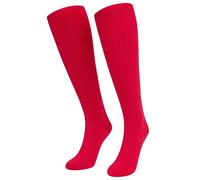 CityComfort Calzini Donna - Calze Alte Donna Uomo (41-44, Rosso)