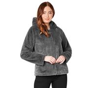 CityComfort Cappotto Invernale Donna con Cappuccio Teddy - Regalo per Donne (Carbone, M)