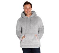 CityComfort Felpa Uomo - Felpe Uomo di Pile con Cappuccio Taglie Forti M-3XL - Felpe Pelose per Ragazzi Felpone Invernale Pesante da Casa (Grigio, L)
