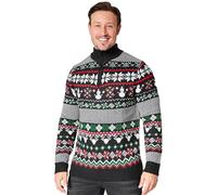 CityComfort Felpa Uomo - Maglione Natalizio Uomo M-2XL per Ragazzo - Maglione Natale Classico Christmas Jumper Uomo Idea Regalo (Grigio/Rosso, XL)