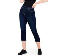 CityComfort Jeans Donna Jeggings Donna a Vita Alta Pantaloni Pinocchietto 3/4 Elasticizzati Taglie Forti Donna 36-48 Slim Jeggings Blu e Neri Leggins Modellanti con Tasche (Blu Scuro, 48)