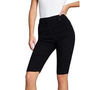 CityComfort Jeggings Donna Pantaloni Capri Donna Vita Alta Pinocchietto Donna Elasticizzati Modellanti Slim Jeggings con Tasche Leggins Corti Denim Taglie Forti 36-48 (Nero, 40)