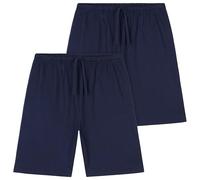 CityComfort Pantaloncini Bambino Adolescenti Pacco da 2 Set di Estate Dolce Pantaloni Corti con Tasche Regalo Ragazzo (Marine Blu, 7-8 Anni)