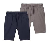 CityComfort Pantaloncini Bambino Adolescenti Pacco da 2 Set di Estate Dolce Pantaloni Corti con Tasche Regalo Ragazzo (Marine Blu/Carbone, 5-6 Anni)