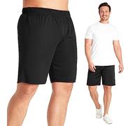 CityComfort Pantaloncini Uomo Pantaloni Corti Shorts Sportivi Abbigliamento per Allenamento M-3XL Fitness Jogging Running Palestra Basket Calcio Asciugatura Rapida (Nero, XL)