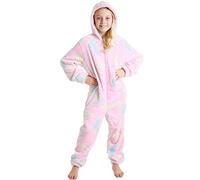 CityComfort Pigiama Intero Bambina Unicorno (Rosa, 11-12 Anni)