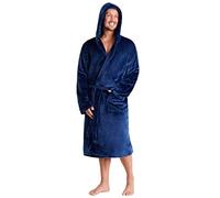 CityComfort Vestaglia da uomo in pile Vestaglie da Casa (M, Navy)