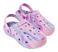 CityComfort Zoccoli Bambina Tie Dye Ciabatte Estive con Cinturino per Spiaggia Piscina Interno Esterno Regalo Ragazza (36 EU, Viola Tie Dye)