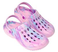 CityComfort Zoccoli Donna Scarpe da Giardino Tie Dye Ciabatte Estive con Cinghia per Spiaggia Piscina Idee Regalo per Lei (37/38 EU, Viola Tie Dye)