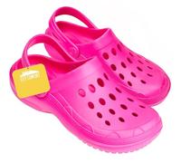 CityComfort Zoccoli Donna Scarpe da Giardino Tie Dye Ciabatte Estive con Cinghia per Spiaggia Piscina Idee Regalo per Lei (37/38 EU, Fucsia Neon)