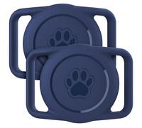 Citymore Supporto per collare per cani Apple Airtag, confezione da 2 collari impermeabili per gatti, custodia Airtag in morbido silicone per cani e gatti, per collare Apple Air Tag per animali