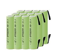 CITYORK 12 batterie AAA ricaricabili 900 mAh ad alta capacità 1,2 V NiMH progettate per pacchi batteria - Flat Top con linguette