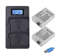 CITYORK 1800 mAh 7,4 V LP-E8 LPE8 LP E8 2 batterie + LCD Dual caricatore per Canon EOS 550D 600D 650D 700D X4 X5 X6i X7i T2i T3i