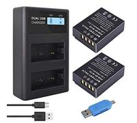 CITYORK 2 Pacchi NP-W126 1200mAh Batteria di Ricambio e Caricatore LCD Compatibile con Fujifilm X100F, X100V, X-A1 / A2 / A3 / A5 / A7 / A10, X-E2 / E2S, X-H1X-Pro2 / Pro3, T20 / T30 / T100 / T200