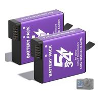 CITYORK 2250mAh (2 pezzi) Batteria per .DJI-Osmo. Action 6 Pro/Osmo 360/ Action 5 Pro/Osmo Action 4/ Osmo Action 3 Batteria di ricambio, Set di batterie ricaricabili Accessori per camera sportiva