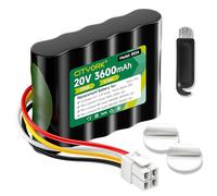 CITYORK Batteria di ricambio da 20 V per Landxcape LX790i LX790 LX792 LX795 LX796 LX797, per Landxcape LX835, LX991 LX992, per Ferrex 800 m² 2021 CR208E, R800 SMART, per Kress Mission KR1313135