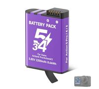 CITYORK Batteria di ricambio da 2250 mAh per DJI-Osmo. Action 6/5 Pro/Action Osmo Action 4/Action 3/Osmo 360 Extreme batteria, batteria ricaricabile a lunga durata