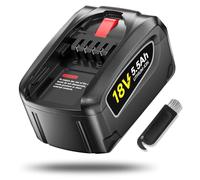 CITYORK Batteria di ricambio da 5500 mAh, 18 V, per Bosch PBA PSB PSR, batteria per attrezzi verdi da 18 V, casa e giardino e Gardena Gloria 18VSystem AL1880CV AL1810CV AL18815CV AL1830CV (non per