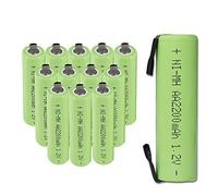CITYORK Batterie AA ricaricabili NiMH da 1,2 V, 2200 mAh, con linguette, ad alta capacità e progettate per pacchi batteria, confezione da 12 (12 pezzi)