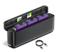 CITYORK Caricatore a 3 Slot Con Display LED e Cavo USB Compatibile con .Insta-360. Ace/Ace Pro/Ace Pro 2, Batteria di Ricambio per.Insta-360. Ace/Ace Pro Fotocamera Sportiva Accessori (Batteria Non