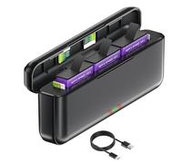 CITYORK Caricatore a 3 slot con indicatore LED e cavo USB compatibile con Insta360 Ace/Ace Pro/Ace Pro 2, batteria di ricambio per fotocamera sportiva Insta360 Ace/Ace Pro (batteria non inclusa)