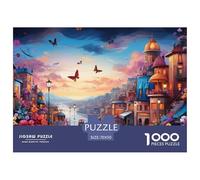 Cityscape Architecture 1000 Piece Jigsaw Puzzle For Adults Challenging Game Stress Relief Puzzle Exercise The Memory of The Brain for Adults And Kids, Age 12 Years Up 70x50cm/1000pcs