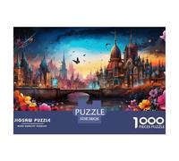 Cityscape Architecture 1000 Pieces Jigsaw Puzzles For Adults Challenging Game Stress Relieving Entertainment Exercise The Memory of The Brain for The Whole Family, Gifts for Women, Gifts for Men 38x2