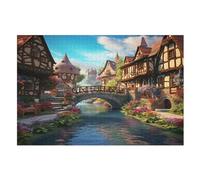 Cityscape Architecture Jigsaw Puzzle 1000 Pezzi Per Adulti Gioco Jigsaw Toys Adolescenti Puzzles Gifts Decorazione Murale (75×50cm)