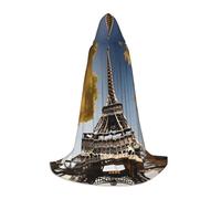 Cityscape Parigi Torre Eiffel Francia Stampa con Cappuccio Mago Veste Halloween Mantello Medievale Rinascimento Cosplay Festa di Natale Abiti