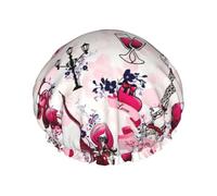 Cityscape Parigi Torre Eiffel Francia stampa doccia Essentials Cofano per donne, grande fascia elastica lavabile per bagno cuffia da doccia