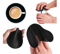 Citystores® Cuscinetti multiuso in gomma nera, apriscatole, sottobicchieri, mani deboli, impugnatura debole, artrite, aiuto vecchio regalo