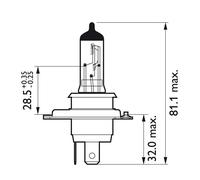 Cityvision moto lampadina per faro anteriore h4 Philips