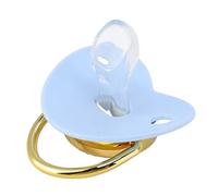 Ciucci, Ciucci Neonato Mam A Forma di Cuore Brillanti Ciucci Neonato PP e Silicone per Bambini da 6 A 18 Mesi (Blu M)