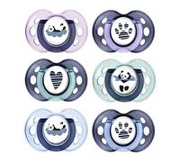Ciucci Tommee Tippee Anytime, Design Simmetrico Ortodontico, in Silicone Privo di BPA, 0-6 Mesi, Confezione da 6