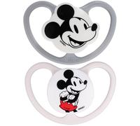 Ciuccio calmante, ciuccio ortodontico in silicone per bambini 18-36m - set 2 pezzi (DISNEY Mickey Mouse, 584455)