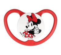 Ciuccio calmante, ciuccio ortodontico in silicone per neonati + custodia (DISNEY Minnie Mouse B, 6-18m)