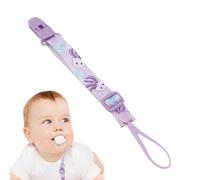 Ciuccio con clip, clip porta ciuccio per bambini | Guinzaglio universale antigoccia per ciuccio e massaggiagengive - Giocattoli per la dentizione con cordino per, adatti per la maggior parte d