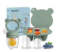 Ciuccio Frutta Neonati - Ciuccio per Alimenti Neonati senza BPA, Ciuccio per Frutta Neonati, Ciuccio Frutta Allevia il Dolore alle Gengive, Baby Fruit Feeder (Verde)