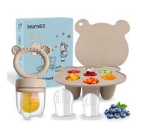 Ciuccio Frutta Neonati - Ciuccio per Alimenti Neonati senza BPA, Ciuccio per Frutta Neonati, Ciuccio Neonato 0-3 Mesi, Ciuccio Frutta Allevia il Dolore alle Gengive(Grigio)