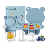 Ciuccio Frutta Neonati - Ciuccio per Alimenti Neonati senza BPA, Ciuccio per Frutta Neonati, Ciuccio Neonato 0-3 Mesi, Ciuccio Frutta Allevia il Dolore alle Gengive (Blu)