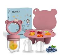 Ciuccio Frutta Neonati - Ciuccio per Alimenti Neonati senza BPA, Ciuccio per Frutta Neonati, Ciuccio Neonato 0-3 Mesi, Ciuccio Frutta Allevia il Dolore alle (Magenta)