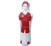 Ciuccio gonfiabile per allenamento di calcio, 160 cm, per allenamento di calcio e portiere, per dribbling e trapani (rosso)