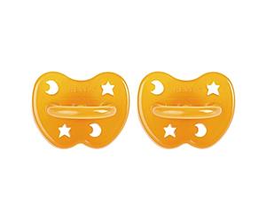 Ciuccio in gomma naturale HEVEA, confezione da 2 pz, a base vegetale, senza plastica, ecologico, senza BPA e approvato per il contatto con gli alimenti (tettarella ortodontica 3-36 mesi)