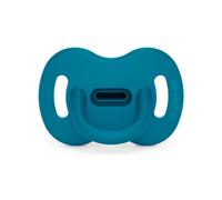 Suavinex, Ciuccio Tutto in Silicone, per Bambini 6/18 Mesi e Neonati, Ciuccio con Tettarella Fisiologica Sx Pro, Super Morbido e Flessibile, Ideale per Dormire, Color Essence, Blu Oceno
