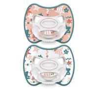 Ciuccio Ortodontico Succhietto Neonato Bambino in Silicone Medicale 0-16 M+ Set da 2 Glee Stars (6 Mesi +)