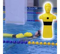 Ciuccio per allenamento di salvataggio in acqua, per pratica di sicurezza in piscina, dispositivo galleggiante pesante con fori di iniezione multipli, ideale per esercitazioni salvavita per