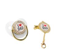 Ciuccio per Bambini con Design con - Ciuccio in Silicone Senza BPA per 6-18 Mesi - Succhietto Divertente e Sicuro (WHITE)